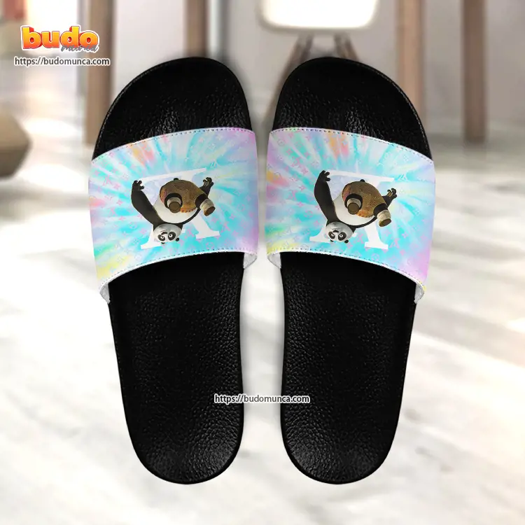 Slide sandals kung fu panda v3 and louis vuitton gift unique slide sandals for man woman and kid
